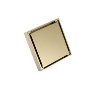 Générique Ensembles de Drain Sol Invisibles, Salle Douche, Toilettes, Carreaux mosaïque, Bains(Brushed Gold)