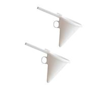 Générique Entonnoir à Chocolat 2pcs en Plastique Blanc pour Décoration de Gâteaux, Design Portatif, Cuisine D'hôtel Moderne et Pâtisserie Professionnelle