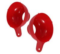 Générique Entonnoir à liquide et poudre d'épices Lot de 2 en plastique robuste pour usage culinaire avec poignée ergonomique adapté au transfert de sauces et huiles