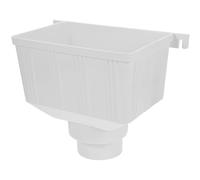 Générique Entonnoir Pvc pour Gouttière de Toit Collecteur Eau Pluviale Adaptateur pour Conduit Protection Fondation Maison