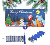 Générique Enveloppe d'argent de Noël Fête saisonnière - Enveloppe d'argent | Cartes de décoration de Noël pour la maison, le bureau, l'hôtel, l'appartement, l'école, les soirées en