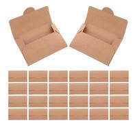 Générique Enveloppe pour Carte Présent en Papier Kraft Khaki Lot de 50 Pochettes Résistantes pour Cartes Bancaires pour Hôtels et Salles de Sport