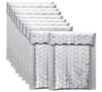 Générique Enveloppes Matelassées Argent 100pcs PE Auto-scellantes Protection Renforcée pour Expédition de Produits Électroniques et Usage en École