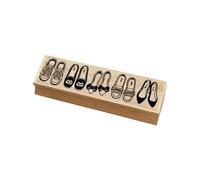 Générique Estampage Artisanal décoratif en Bois, Shoes Series | avec art gravé en toute sécurité pour la page du journal
