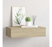 Générique Étagère à tiroir Murale chêne 40x23,5x10 cm MDF,Meubles,Étagères,Étagères murales & corniches,Brun,4.15 KG,330247