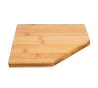 Générique Étagère d'angle Murale en Bambou Robuste de Forme Triangulaire pour Rangement et Décoration Rustique de Pièce