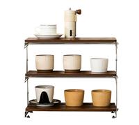 Générique Étagère De Bureau Vitrine De Table 3 Niveaux | Petit Casier De Bureau Rehausse pour écran et portable, gain de place et organisateur pour bureau et maison
