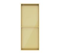 Générique Étagère de Douche Murale en Acier Inoxydable étanche - Organisateur de Salle de Bain Mural pour la Maison et l'hôtel, Design encastré, sans carrelage (Or, 70 x 28 x 12,5 cm)