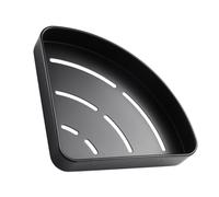 Générique Étagère Murale Facile à Nettoyer Spatial Noire d'éventail en Aluminium Organisateur d'angle et Gain de Place pour Salle de Bain Cuisine