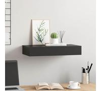 Générique Étagère Murale Flottante avec tiroir Noir 48x25x8 cm,Meubles, Étagères, Étagères murales & corniches, Noir (Poids 4.15KG)