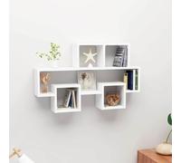 Générique Étagère Murale Forme d'auto Blanc 82x15x51 cm Bois d'ingénierie,Meubles, Étagères, Étagères murales & corniches, Blanc (Poids 7.13KG)