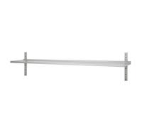Générique Étagère Murale INOX Professionnelle - 1200 x 400 x 600 mm - 1 Niveau - Acier Inoxydable Résistant - Rangement Mural Grande Capacité (120, Centimètres)