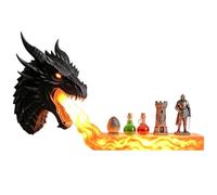 Générique Étagère Murale pour Chambre Décor Dragon Flamme Organiseur | Étagère Murale Décorative pour Chambre à Coucher Pour Livres Figurines Réveil Salon Étudiant Studio Café