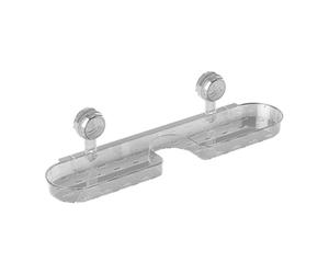 Générique Étagère Murale Pour Salle De Bain - Étagère Murale Salle de Bain au-Dessus du Robinet Organisateur - Support Lavabo Cuisine Porte Savon Ventouse Brosse Soin Peau Éponge Produits Hygiène
