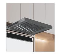 Générique Étendoir à Linge à Placer au-Dessus de la Machine à Laver, Cintre Extensible pour Pantalons et tiroir dissimulé, Organisateur de buanderie, Blanc (54 x 51,5-66,5 cm) - Solution de Rangement