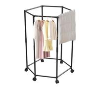 Générique Étendoir à Linge | Étendoir Linge Hexagonal - Support de Séchage Gain de Place pour Couverture Serviette Manteau Intérieur Extérieur