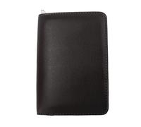 Générique Étui à Plume 10 emplacements zippés, Dark Coffee | à stylos en cuir multifonctionnel pour étudiant artiste, fermeture à glissière pour stylos à plume, fournitures