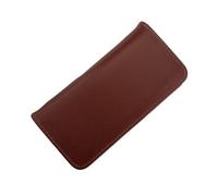 Générique Étui pour Plume en Cuir PU avec 3, Light Coffee | Cuir PU, pochettes à zippées à 3 sections, protection pour stylos à plume portables, pour l ' école, le