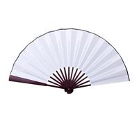 Générique Éventail Pliant Chinois | Éventail Pliant Blank Craft 8/10 Pouces | d'écriture et de Peinture DIY pour Salon de thé, Restaurant, décor de Bar à café