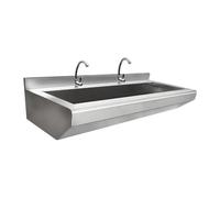 Générique Évier Utilitaire en Acier Inoxydable, Lave-Mains Mural Professionnel，évier De Cuisine avec Robinet，évier Industriel pour Cantine Scolaire，évier D'atelier pour Garage