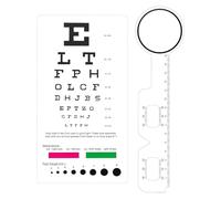 Générique Eye Test Chart - Standard Visual Acuity Measurement,Children Eye Test Chart - Red-Green Color Strips, Ideal For Classroom School Home Study Room Living Room For Students Kids Children