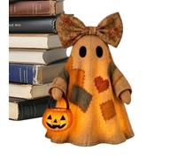 Générique Fantôme en Tissu Vintage, Déco LED Rustique effrayante pour Halloween, Fantômes en Tissu et Seau, pour Automne Salon Bureau Table Cheminée Centre de
