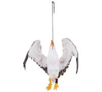 Générique Fausse Mouette Morte 1/1 en Plastique et matériau réel Ornement Durable pour Maison et Espace extérieur
