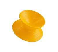 Générique Fauteuil Inclinable Rotatif Ergonomique, Chaise Gyroscopique Pivotante À 360 °, Équipement De Sport Relaxant en Plastique PP, Exterior D'assise Plus Grande(Yellow,50x62x42cm)