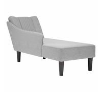 Générique Fauteuil Long Tissu Gris Nuage avec accoudoir Droit, Confortable et élégant pour Salon, Chambre ou Bureau, rembourré en Mousse Haute résilience