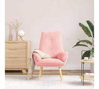 Générique Fauteuil Relaxant Tissu Sherpa 69 x 74 x 93 cm, Accoudoirs Rembourrés, Dossier de Soutien, Pieds en Bois de Caoutchouc, Design Moderne pour Salon, Chambre ou Bureau