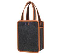 Générique Felt Wine Bottle Bag - Felt 24x18x33cm | Travel Tote Bag Wine Carrier with Large Capacity | 6-Bottle WiñeBag for Travel, Picnic, Barbecue, Camping, and Outdoor Entertaining