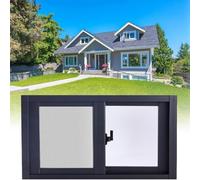 Générique Fenêtre de Ventilation pivotante, fenêtre coulissante en Aluminium avec moustiquaire, Remplacement en Verre trempé pour poulailler, élevage de volailles, Garage ou Issue de Secours, 55 x 45