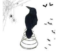 Générique Figurine De Corbeau Oiseaux Effrayants d'halloween Artificiel