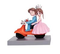 Générique Figurine Miniature de Mariés pour Gâteau de Mariage, Souvenir Idéal pour Une Fête Ou Un événement de Mariage à Domicile, Bleu Rose