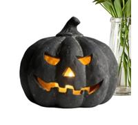 Générique Figurines Sculpture Effrayante en Résine avec Bougie Déco Automne | Centres De Table D'Halloween Pour Maison Bureau Intérieur Extérieur Porche Cheminée Jardin Porte