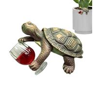 Générique Figurines Tortue | Statue Animale Mignonne pour Verre à Vin,Figurines Animales de Jardin Tortue,pour Maison Salon Bureau Table Présentoir Extérieur Jardin Pelouse Terrasse Porche Balcon