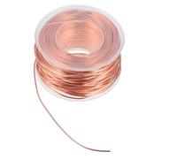 Générique Fil de Cuivre 99,9% de 0,5mm de Diamètre pour Électroculture et Jardinage Résistant à Déformation Fil Métallique Portable Longueur 40m, Résistant la Déformation pour Plantes et
