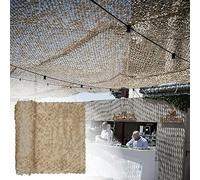 Générique Filet Camouflage Pergola Beige 26.2 ft x 49.2 ft/315.0 in x 590.6 in/8x15 m Filet d'Ombrage Renforcé Voile d'ombrage pour pergola, Filet de Protection Solaire Militaire Grande Taille