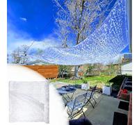 Générique Filet Camouflage Pergola Blanc 6.6 ft x 26.2 ft/78.7 in x 315.0 in/2x8 m Filet d'Ombrage Renforcé Voile d'ombrage pour pergola, Filet de Protection Solaire Militaire Grande Taille