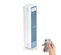 Générique Floor Fan | USB Rechargeable ABS PC Standing Fan 3600mAh Battery Type-C Charging Remote Control LED Display 12x12x35.4cm | High Velocity Portable F́an for Home Office Dorm