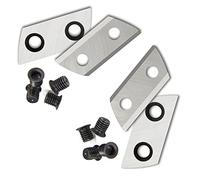 Générique FMingNian Remplacement de Lame de Coupe de déchiqueteuse de broyeur de Jardin de 2 Paires pour Einhell GH-KS 2440 HMH-E 2440 Sun Joe CJ601E Outils pièce de Rechange