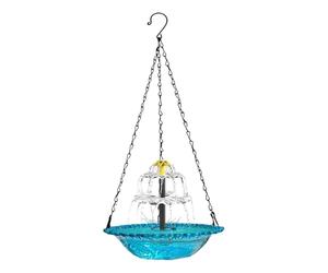 Générique Fontaine Solaire à Cascade Fontaine de Jardin avec Bain d'oiseau | Bassin solaire pour oiseaux-mouches Pour jardin extérieur, cour, terrasse