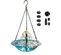 Générique Fontaine Solaire pour Oiseaux,Fontaine à Cascades avec Pompe et Gicleur,Pompe de Fontaine Solaire pour Bain d'oiseaux d'extérieur | pour Jardin, terrasse, Balcon, Bassin, Piscine, Parc