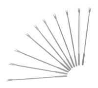 Générique Fourchette à Huitre Réutilisables Multifonction en Acier Inoxydable Lot de 10 Pièces Fonction Raclage D’ail pour Ustensiles de Fruits de Mer