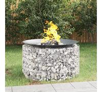 Générique Foyer en Gabion Ø 100 cm Fer galvanisé,Maison & Jardin,Cheminées,Argent,8.7KG,153560