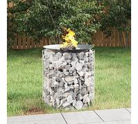 Générique Foyer en Gabion Ø 50 cm Fer galvanisé, Maison & Jardin, Cheminées, Argent, (Poids 4.4KG)