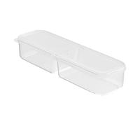 Générique Fridge Organizer Box With Lid And Compartments Food Storage Bin