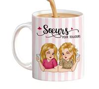 Générique Friends en céramique - à boisson de 330 ml, verres longue durée, récipient à eau élégant | à café thé du matin, pour cuisine, lieu de travail, dortoir, cafétéria, salle de pause, bru