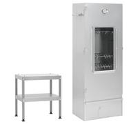 Générique Fumoir à Four à Barbecue avec Table Acier galvanisé,Maison & Jardin,Arts de la Table & Arts culinaires,Électroménager de Cuisine,Barbecues,Argent,22.84 KG,3187615