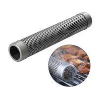 Générique Fumoir Résistante à Rouille 12 Pouces Tubulaire Rond en Acier Inoxydable Maille Ultra Fine pour Fumage de Fromage et Viande Sèche pour Barbecue